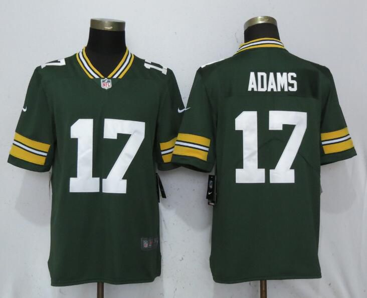 Men Green Bay Packers 17 Adams Green Nike Vapor Untouchable Limited Playe NFL Jerseys